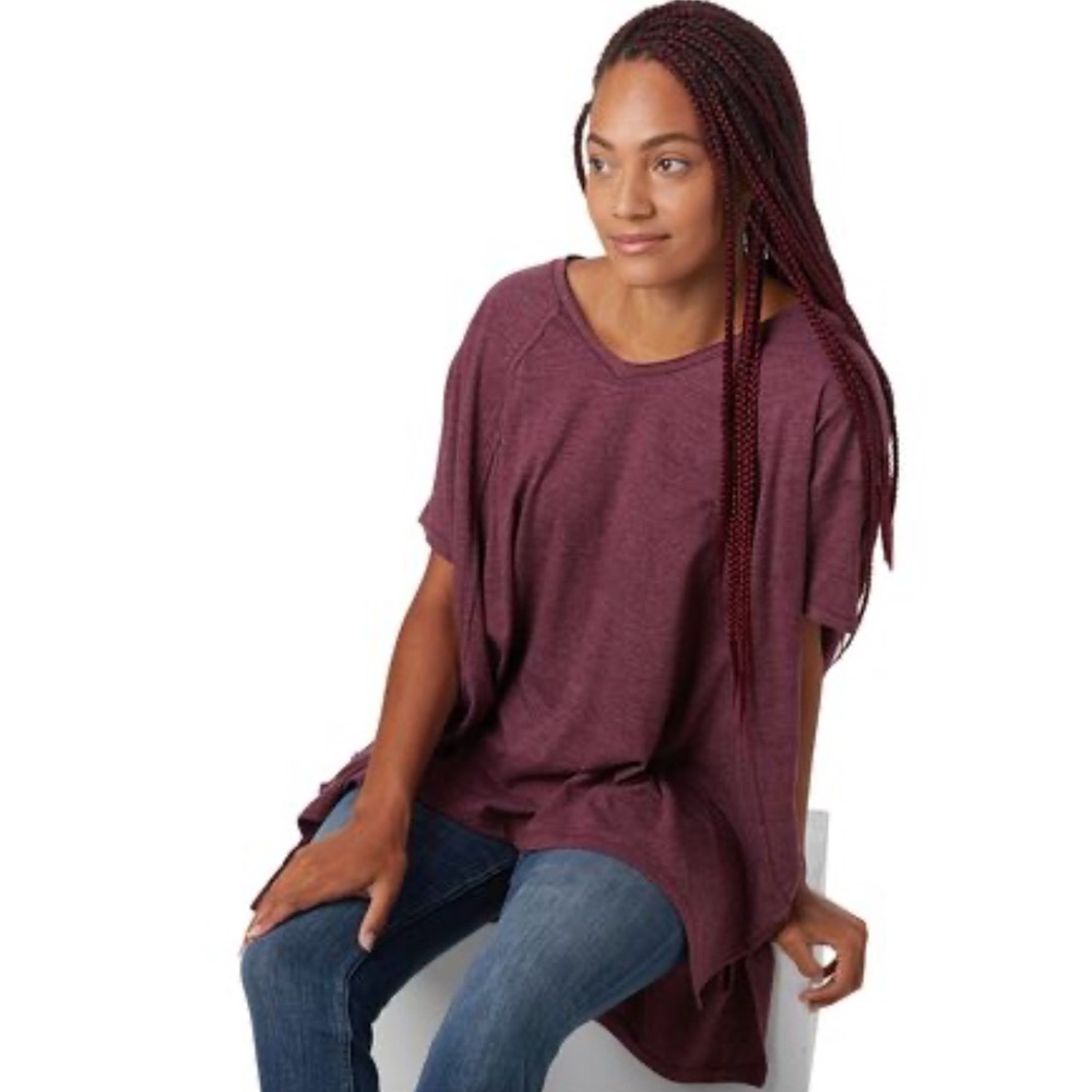 ✨ Free People Movement Oversized Hi-Low Knit Top (Tagged XS, Fits M)